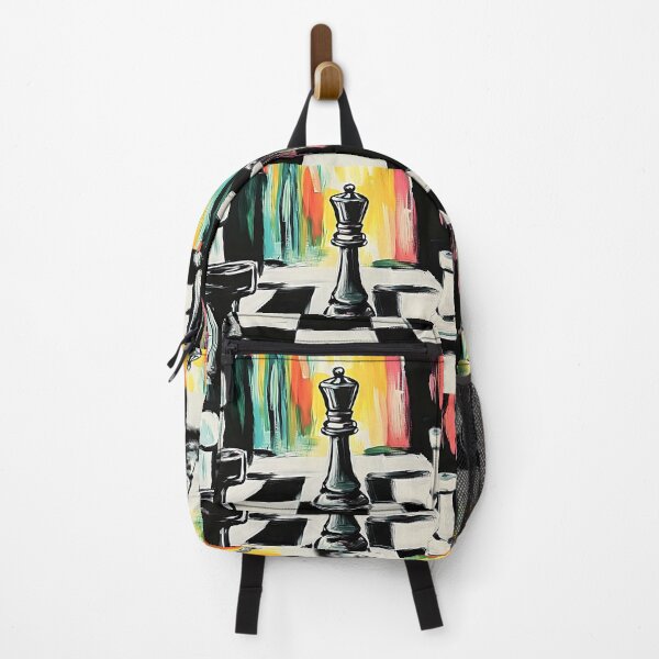 Item preview, Strategic Mastery on a Checkered Canvas Vibrant Chess Art in Abstract Elegance Digital AI Art designed and sold by OlfactoART Studio.