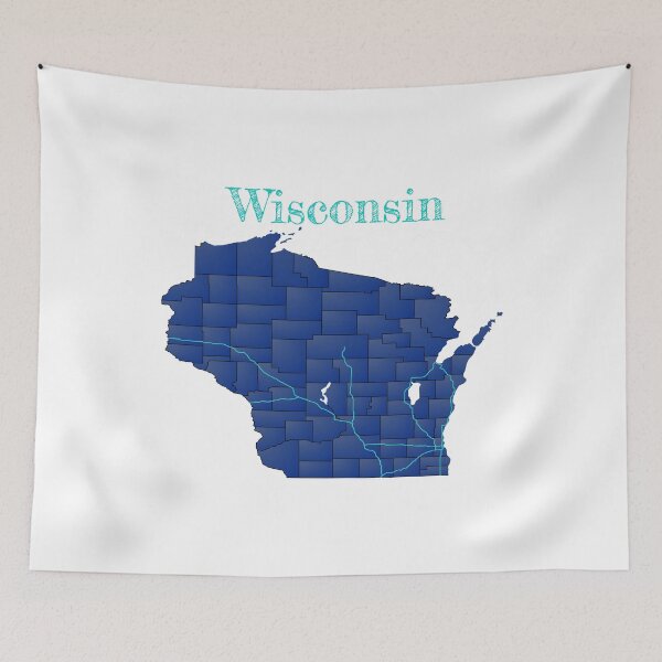 Item preview, Wisconsin Counties & Interstates designed and sold by PhilbonianDezin.