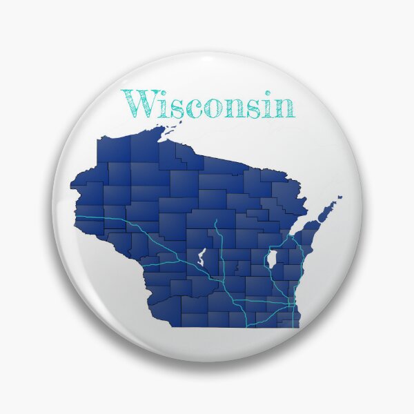Item preview, Wisconsin Counties & Interstates designed and sold by PhilbonianDezin.