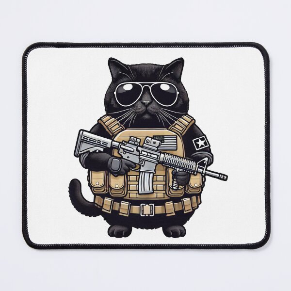 Item preview, Tactical Cat designed and sold by RAWLIFEGRAPHIC.