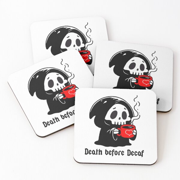 Item preview, Death before decaf  designed and sold by goatboyjr.