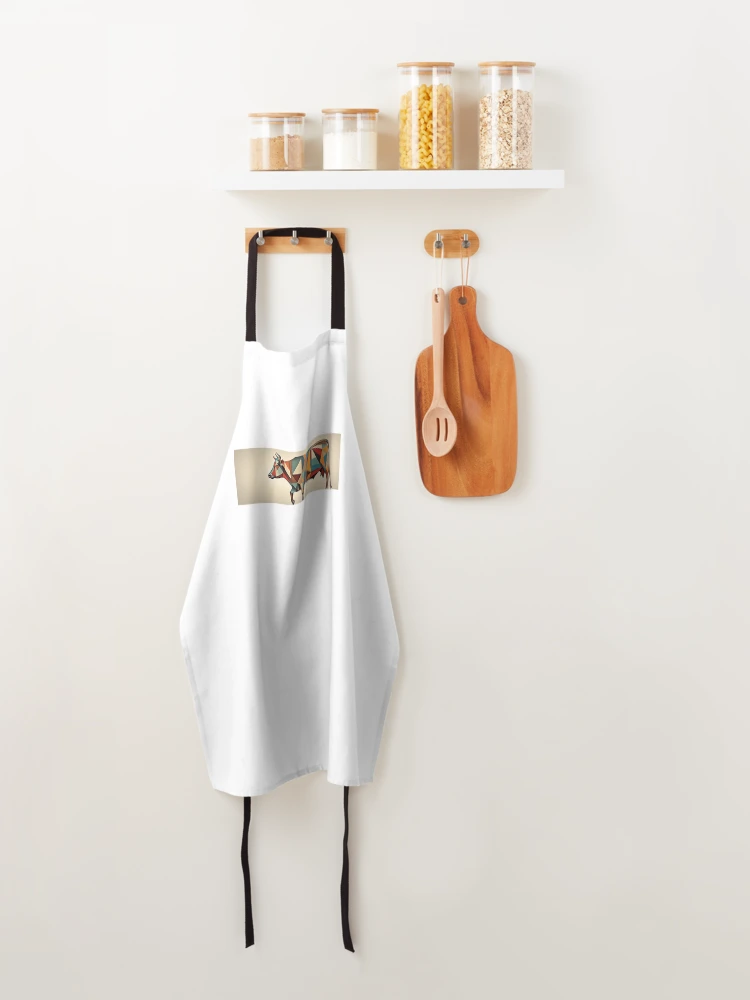 Thumbnail 4 of 6, Apron, Abstract Cow designed and sold by RJsphotography and More.