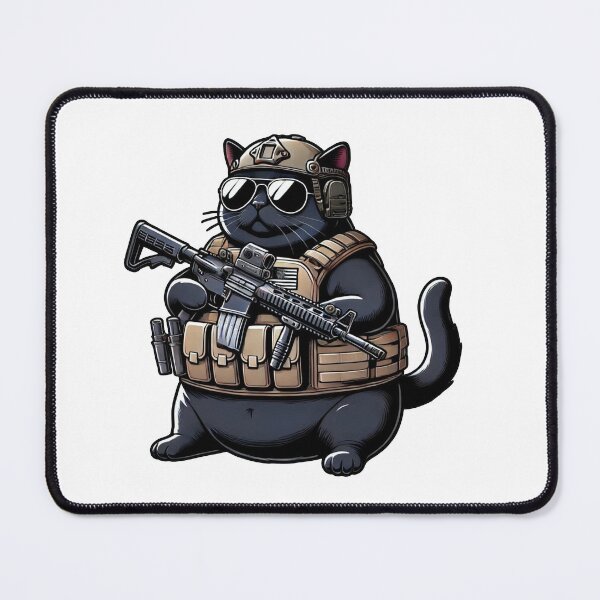 Item preview, Tactical Cat designed and sold by RAWLIFEGRAPHIC.