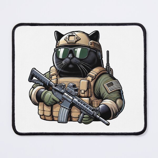 Item preview, Tactical Cat designed and sold by RAWLIFEGRAPHIC.