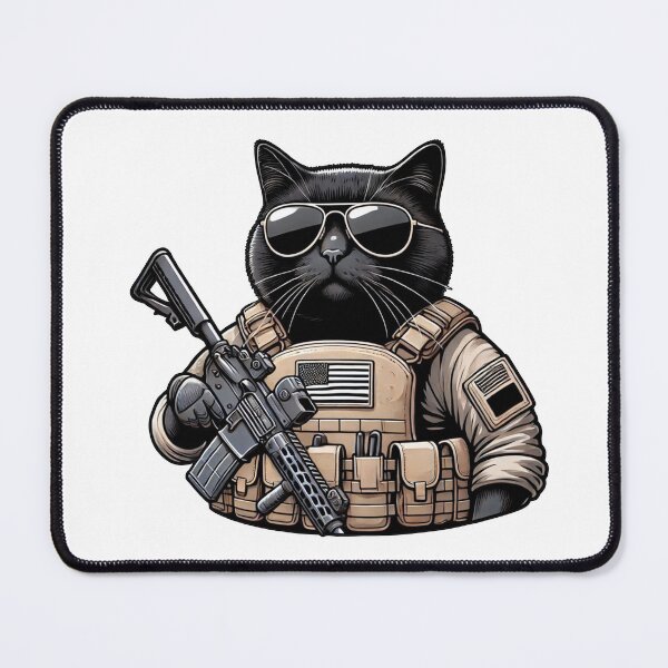 Item preview, Tactical Cat designed and sold by RAWLIFEGRAPHIC.
