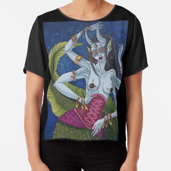 four-armed Mermaid Chiffon Top