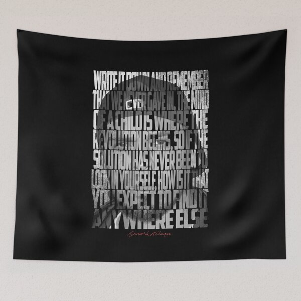Item preview, Immortal Technique Portrait with Lyric Typography designed and sold by Enea Kelo.