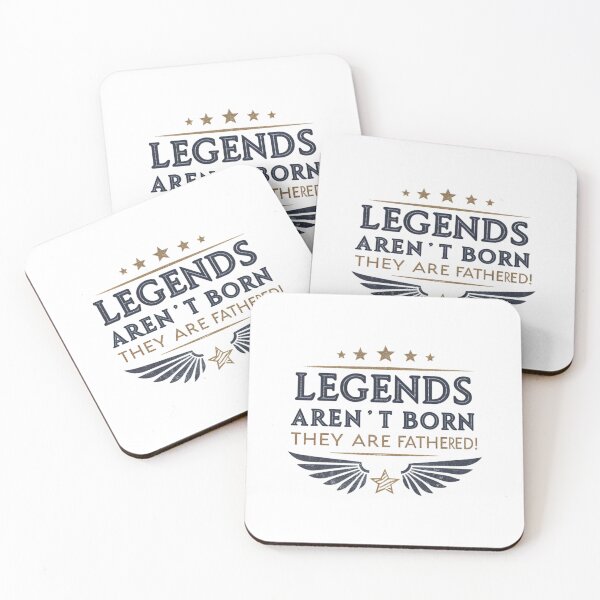 Item preview, Legends Aren’t Born, They’re Fathered – Inspirational Fatherhood Quote Design designed and sold by Colorful-Garden.
