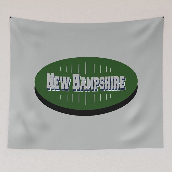 Item preview, Durham New Hampshire NH State Name Football Logo  designed and sold by Lartheviking.