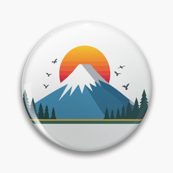Item preview, Mountain sunset illustration designed and sold by Z8prints.