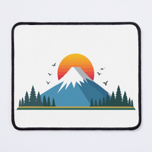 Item preview, Mountain sunset illustration designed and sold by Z8prints.