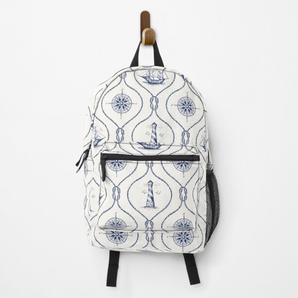 Item preview, Blue Nautical Sailor Design, Beach House Print designed and sold by newburyboutique.