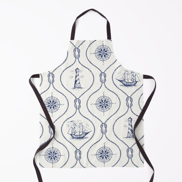 Item preview, Blue Nautical Sailor Design, Beach House Print designed and sold by newburyboutique.