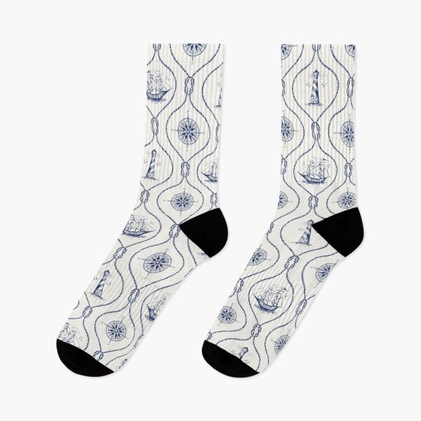 Item preview, Blue Nautical Sailor Design, Beach House Print designed and sold by newburyboutique.
