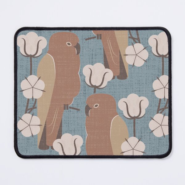 Item preview, Parrots and cotton flowers designed and sold by pakanta.