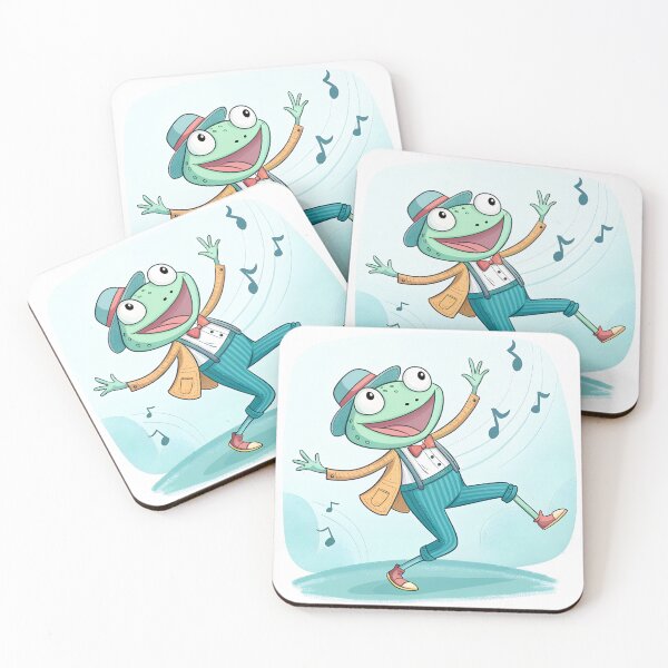 Item preview, Happy chibi frog dance designed and sold by AhArtMe.