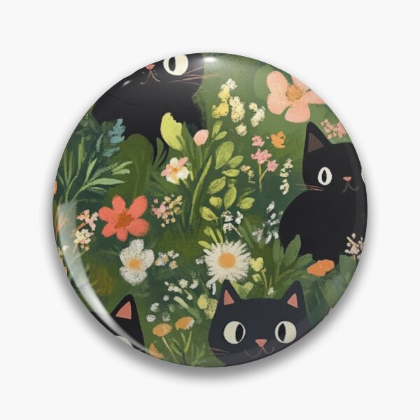 Item preview, Cats and Flowers Pattern designed and sold by HardysHouse.