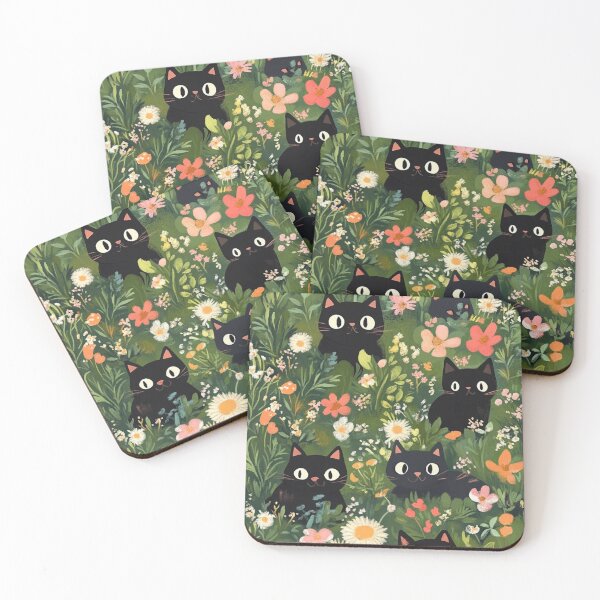Item preview, Cats and Flowers Pattern designed and sold by HardysHouse.