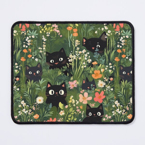 Item preview, Cats and Flowers Pattern designed and sold by HardysHouse.