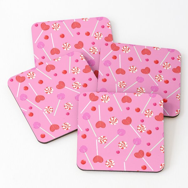 Item preview, Hot Pink Valentine Heart Shaped Candy Lollipops  designed and sold by newburyboutique.
