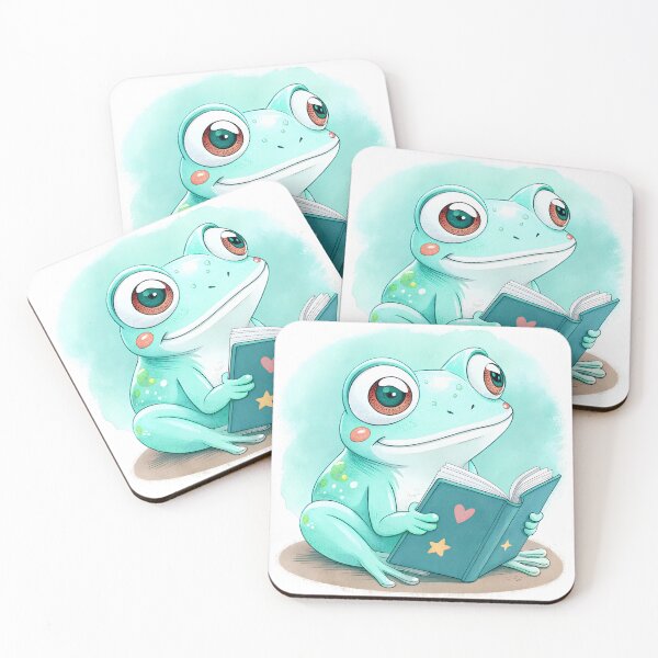 Item preview, Chibi frog with book designed and sold by AhArtMe.