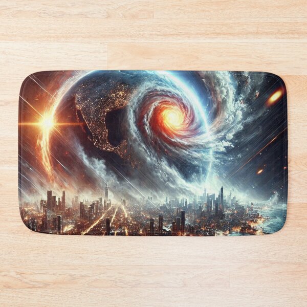Item preview, A hurricane and a futuristic city designed and sold by jsebouvi.
