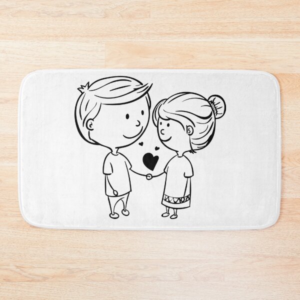 Item preview, Couple boy & girl together fall in love, full of love designed and sold by KrissGraphShop.