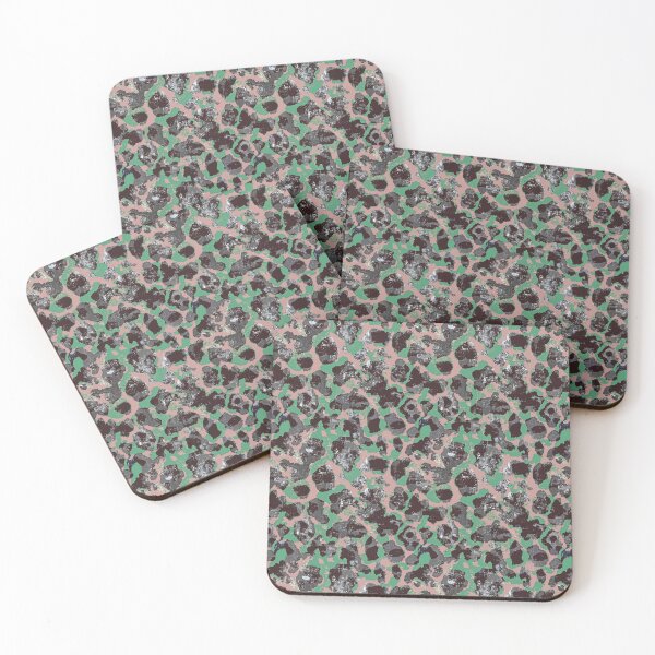 Item preview, camouflage animalier pink black green designed and sold by Alessandro Remo Mazzoni Remotextiles.