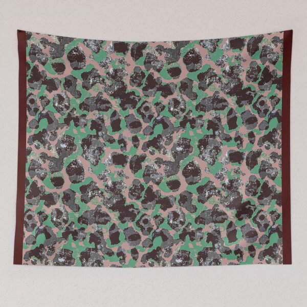 Item preview, camouflage animalier pink black green designed and sold by Alessandro Remo Mazzoni Remotextiles.