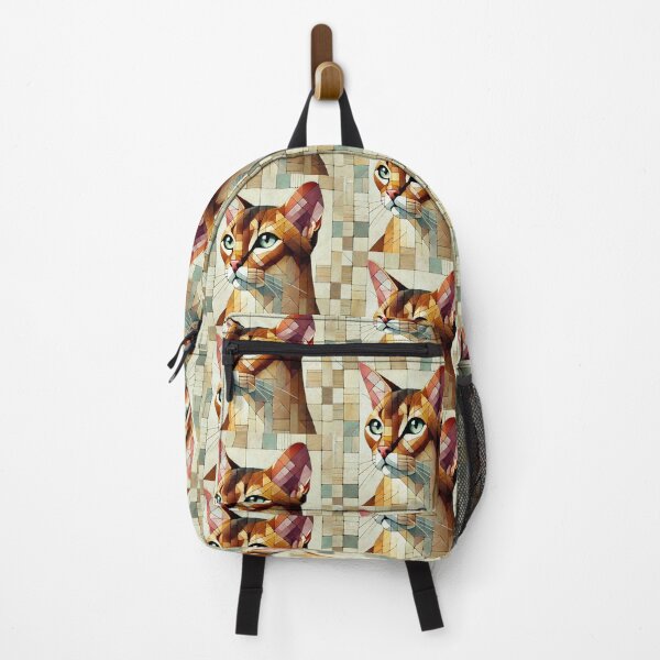 Item preview, Amazing Cats Abyssinian Feline Cubism Art designed and sold by WearitToday.