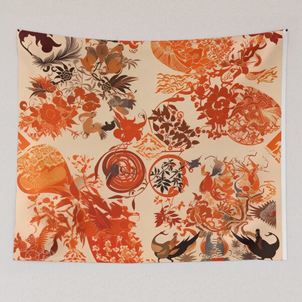 Item preview, Japanese Kamon Crest Collage designed and sold by Hashola Designs.