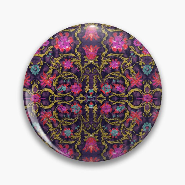 Item preview, floral pastel bohemian vibe brown magenta designed and sold by Alessandro Remo Mazzoni Remotextiles.