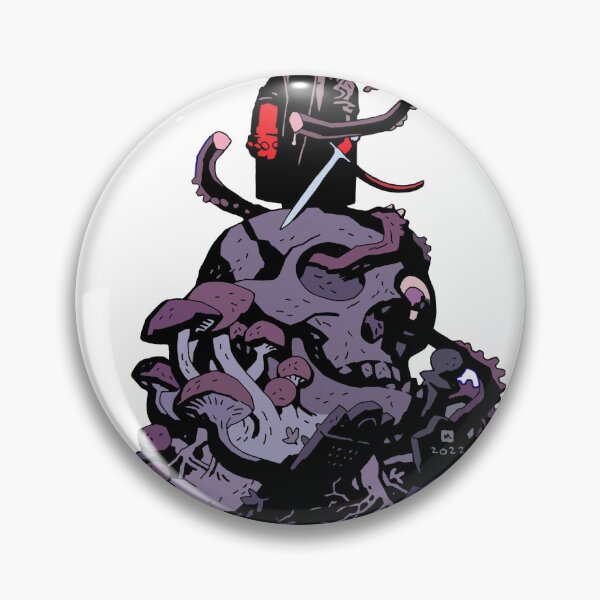 Item preview, Hellboy on a Skull with Frame designed and sold by woodycompton.