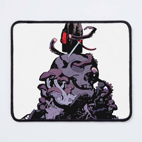 Item preview, Hellboy on a Skull with Frame designed and sold by woodycompton.