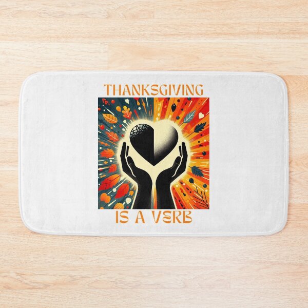 Item preview, Thanksgiving is a verb designed and sold by Anchored-Arts.