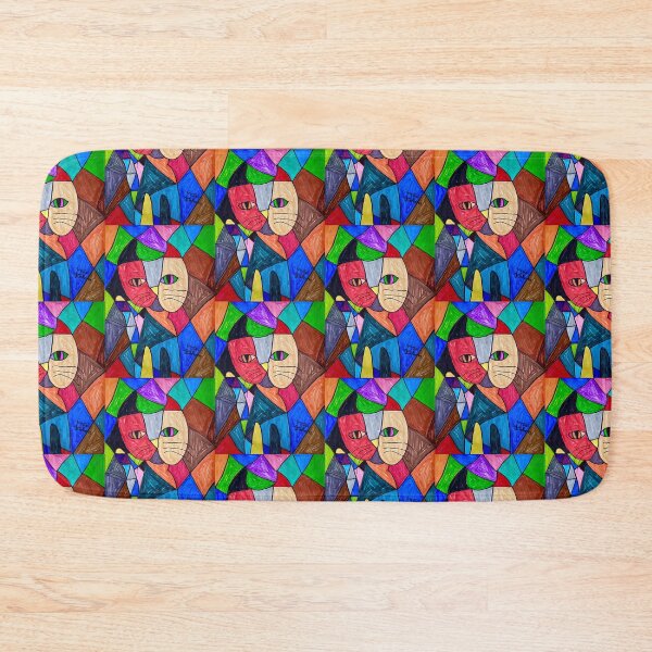 Item preview, colorful cat designed and sold by kolozse.
