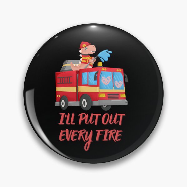 Item preview, FireSaurus I'll put out every fire, best gift for the little ones who love dinosaurs and firefighting designed and sold by FelkMariShop.