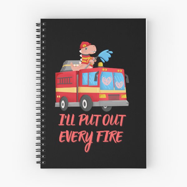 Item preview, FireSaurus I'll put out every fire, best gift for the little ones who love dinosaurs and firefighting designed and sold by FelkMariShop.