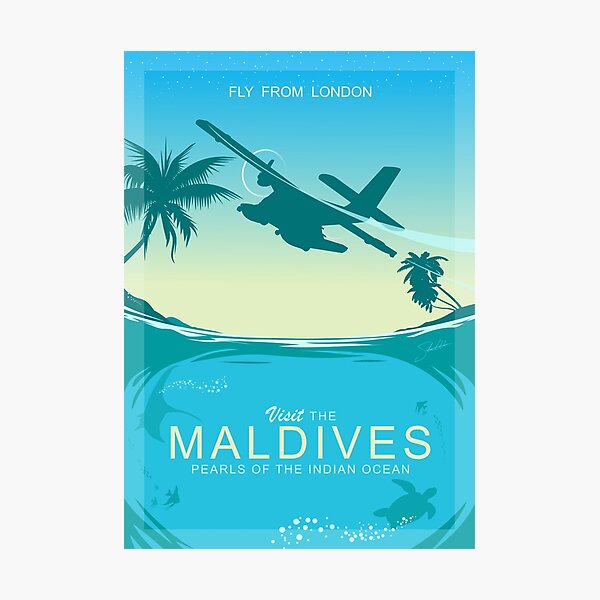 Item preview, Retro Travel: Visit the Maldives - Pearls of the Indian Ocean designed and sold by StrongVlad.