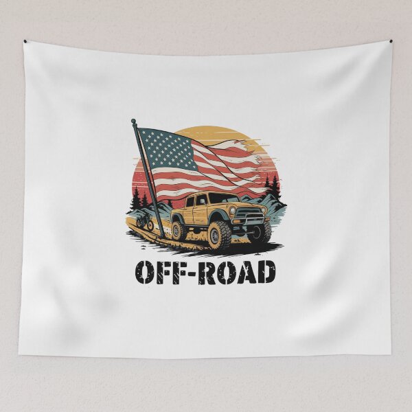 Item preview, Off road american flag designed and sold by Mateusz Majcherek.