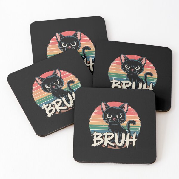 Item preview, Funny Bruh Cat Meme designed and sold by Mateusz Majcherek.
