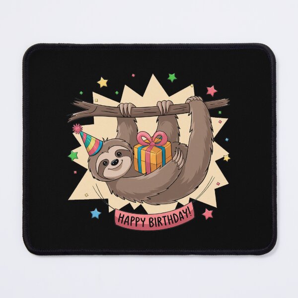 Item preview, sloth Happy Birthday designed and sold by jkrphoto.