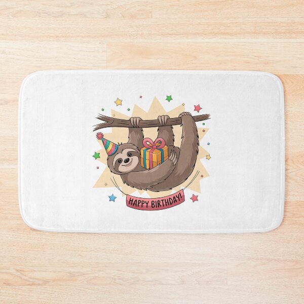Item preview, sloth Happy Birthday designed and sold by jkrphoto.