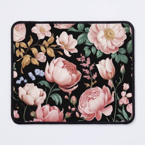 Item preview, elegant floral pink and gold designed and sold by Mateusz Majcherek.