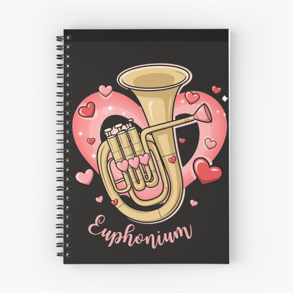 Item preview, Euphonium Instrument Valentines Love Music designed and sold by ladyindigital.