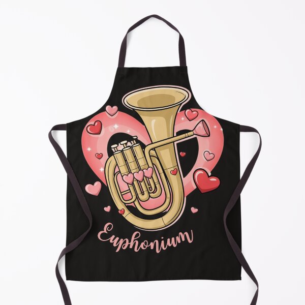 Item preview, Euphonium Instrument Valentines Love Music designed and sold by ladyindigital.