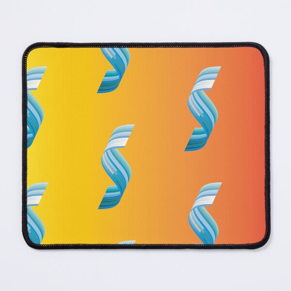 Item preview, gradient s shape blue water colour designed and sold by handmadehipsters.