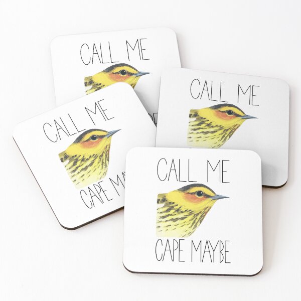 Item preview, Call Me Cape Maybe (Cape May Warbler) designed and sold by LauraWolfArtist.