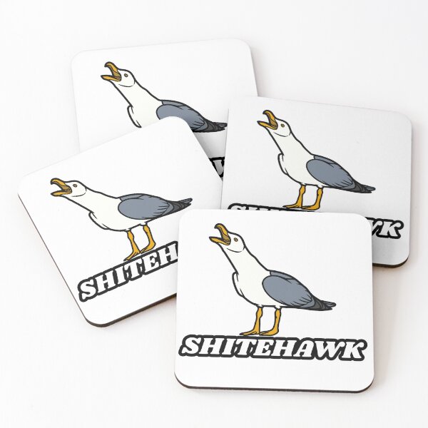 Item preview, Shitehawk Sticker, Seagull Sticker, Nautical Sailor Decal, Funny Ocean Worker Decoration, Funny Laptop Decal, Ocean Lover Gift designed and sold by Warhead Collective.