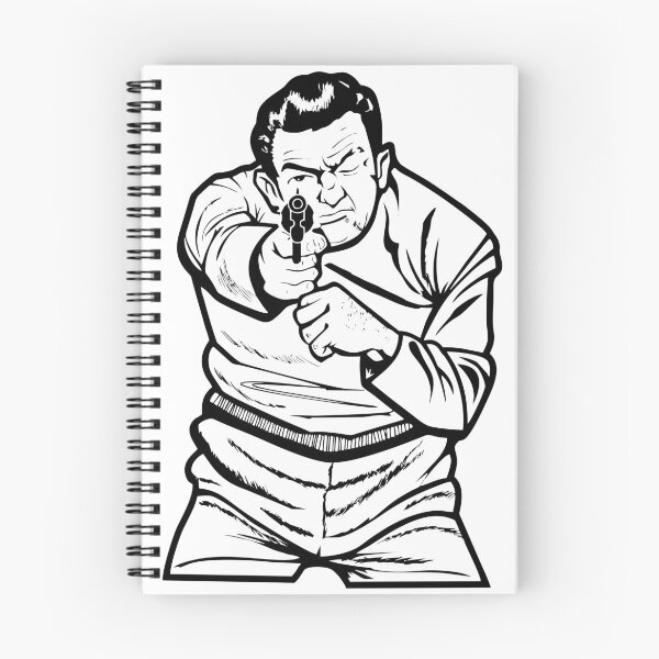 Item preview, bad guy vintage shooting range target designed and sold by goatboyjr.